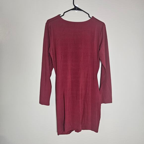 NWOT Long Sleeve Cutout BodyCon Mini Dress Sz Large - Picture 7 of 11